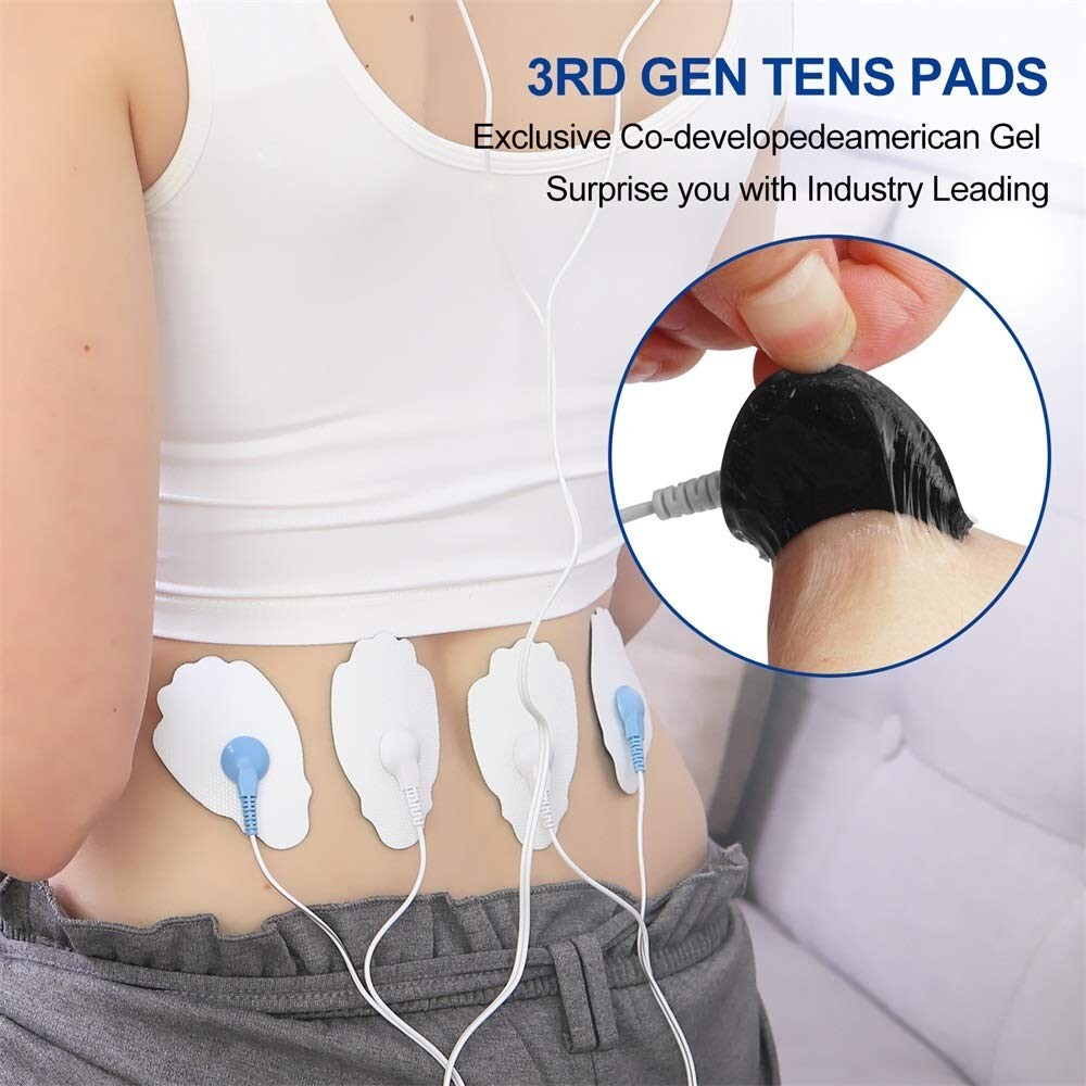 20PCS Snap On Replacement Pads For Pulse Massager & Electrode Tens Unit US