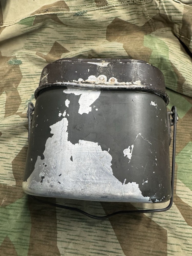 WWII Original German Mess Kit, 1943 Dated Top, Unmarked Bottom