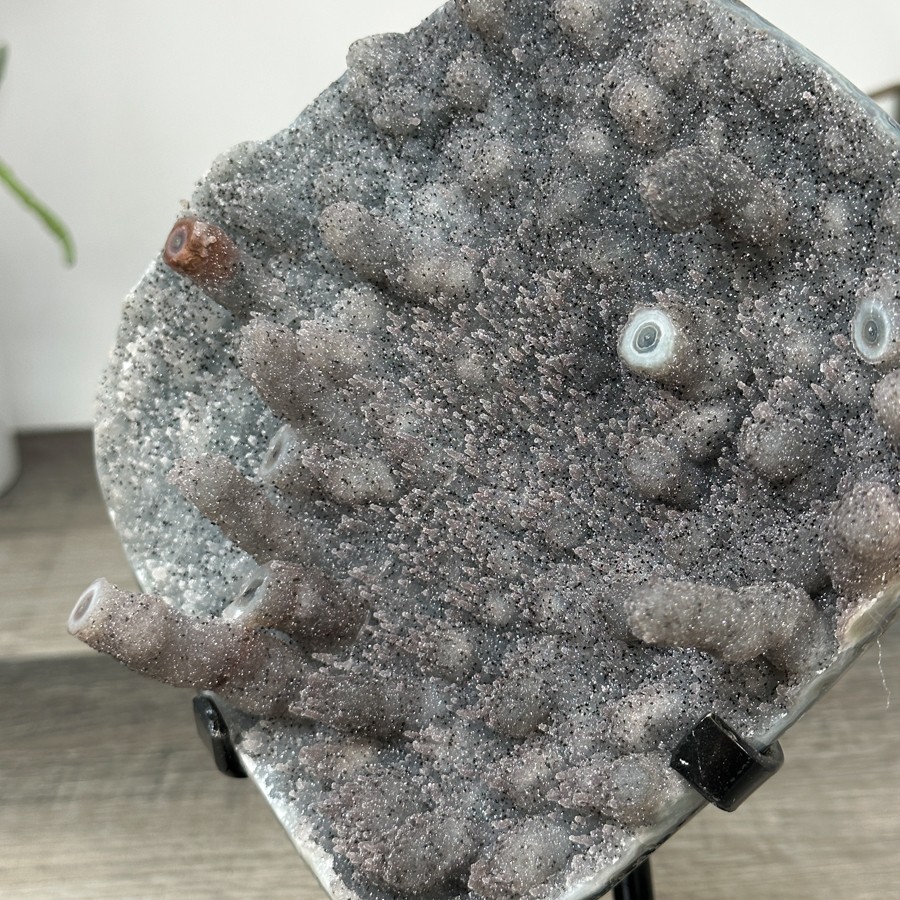 Rare Quartz Druzy & Jasper Stalactite Formation. MWS2842