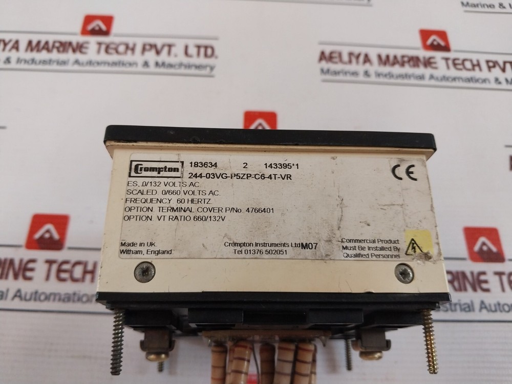 Crompton 0-600V Voltage Panel Meter 4766401
