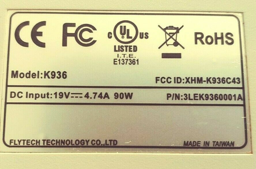 Flytech K936C73 15" POS AIO Touchscreen Intel ATOM 525 CC+BC Reader 64 GB SSD