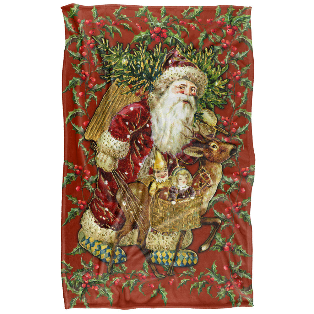 Classic Santa Silky Touch Super Soft Throw Blanket