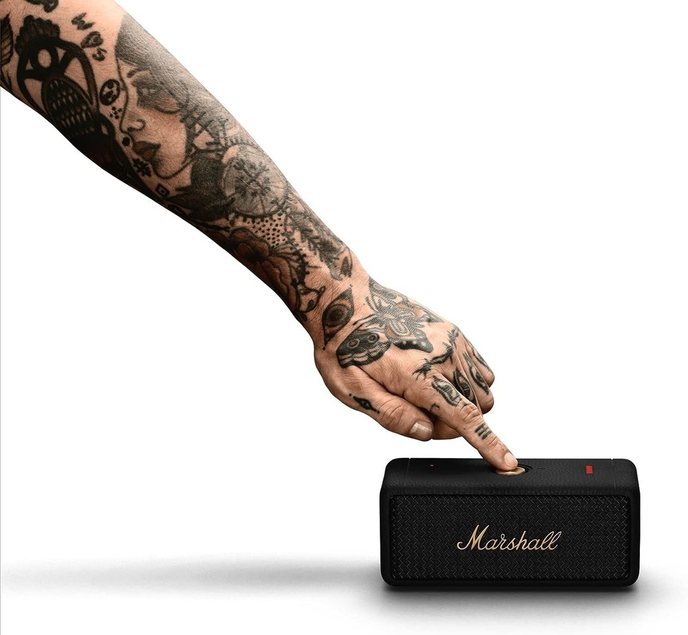 Marshall Emberton 2 Wireless Bluetooth Portable Speaker (Black & Brass)