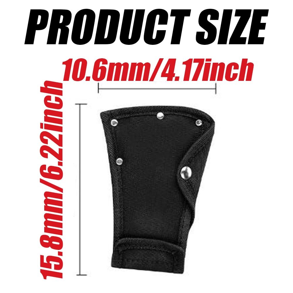 Hatchet Head Sheath Holster, Black Axe Cover, Double Snap