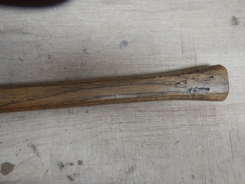 Vintage Simmons Double bit axe -octagon straight Handle may be hand made handle?