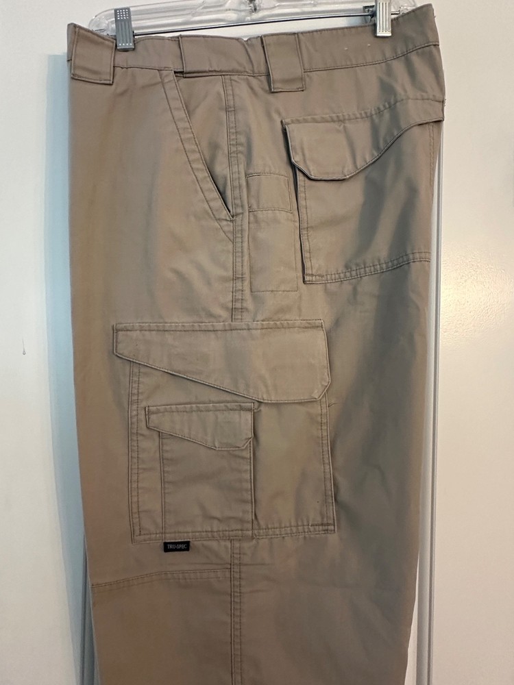 TruSpec ORIGINAL TACTICAL RIP-STOP CARGO PANTS KHAKI, Men's 38 x 32
