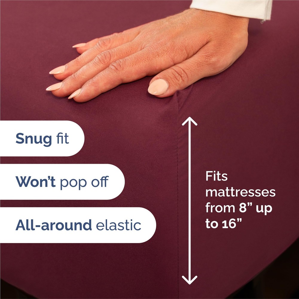 King Size 4 Piece Sheet Set - Comfy Breathable Cooling Bed Sheets Set - Hote...