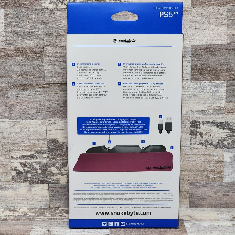 Snakebyte Twin: Charger 5tm PS5 Controller Charging Stand