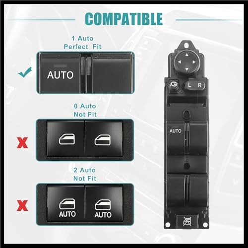 Front Left Driver Side Power Window Switch Fit for Mazda 2 M2 2007-2013