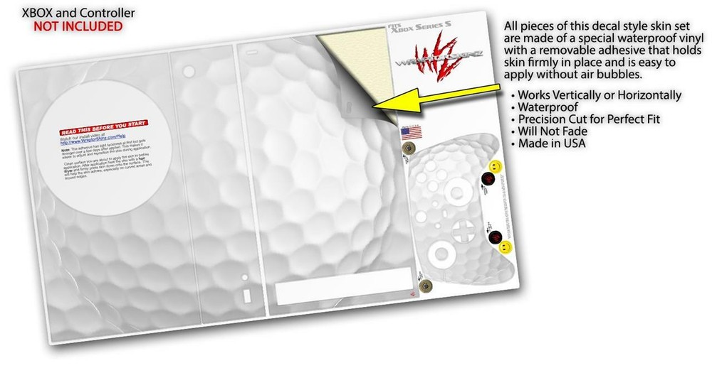 Skins XBOX Series S Console Controller Golf Ball