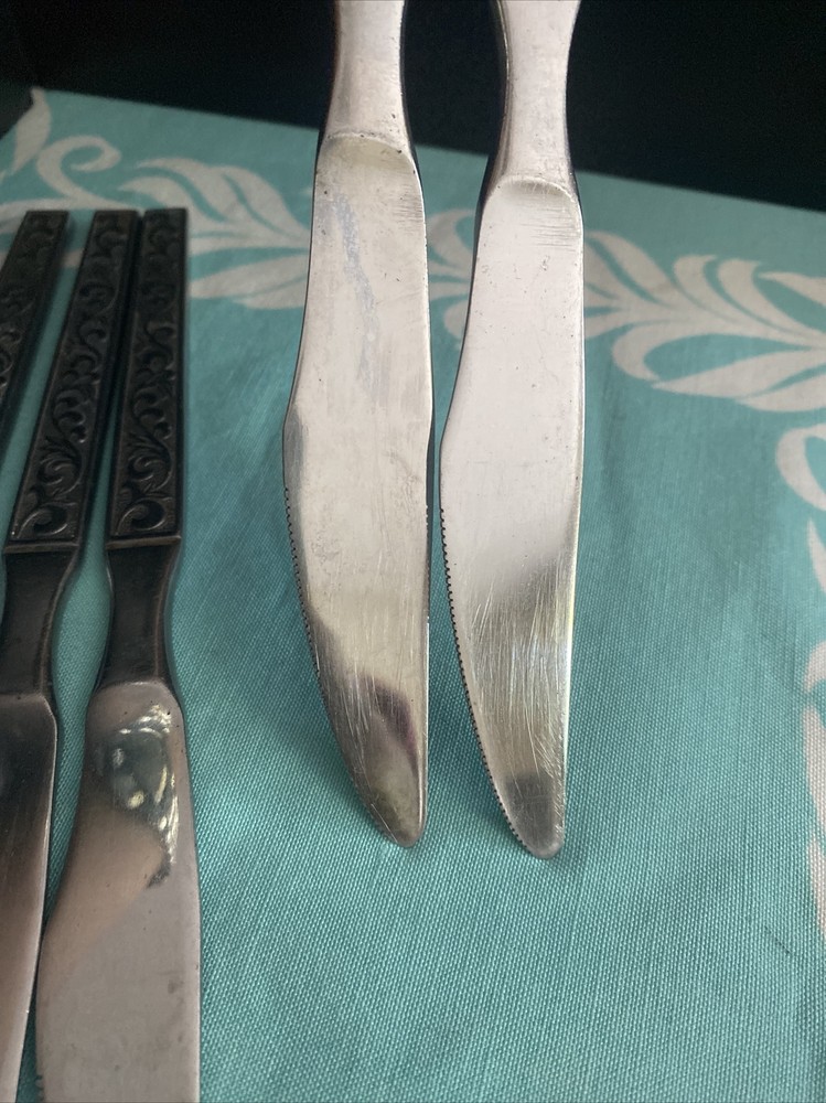 5 MONTEREY ~ Riviera Stainless Japan ~ Dinner Knives Flatware