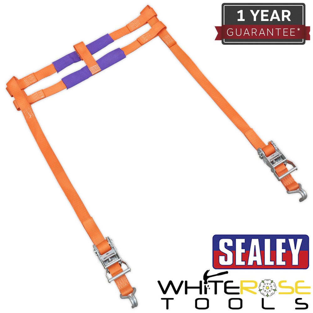 Sealey Tie Down - Motorcycle Rear Wheel Polyester Webbing