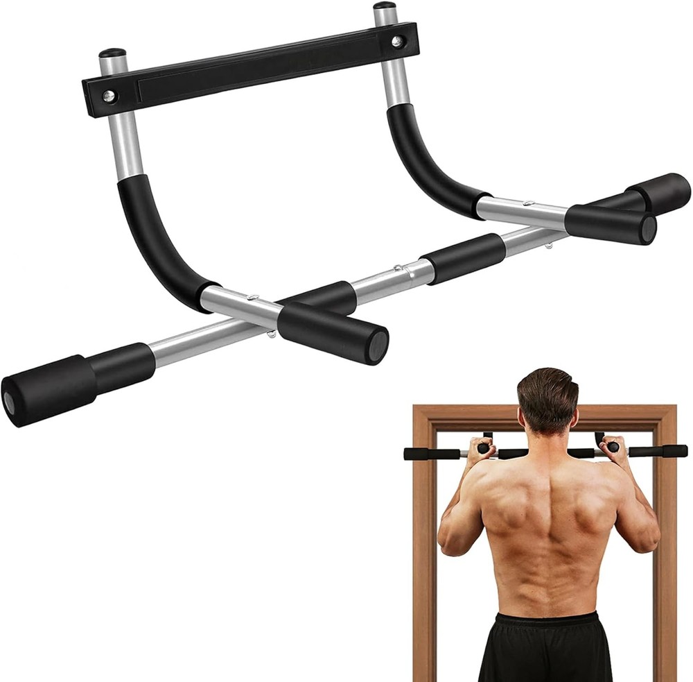 Quick Install Door Pull Up Bar – Adjustable Width for Total Upper Body Workout