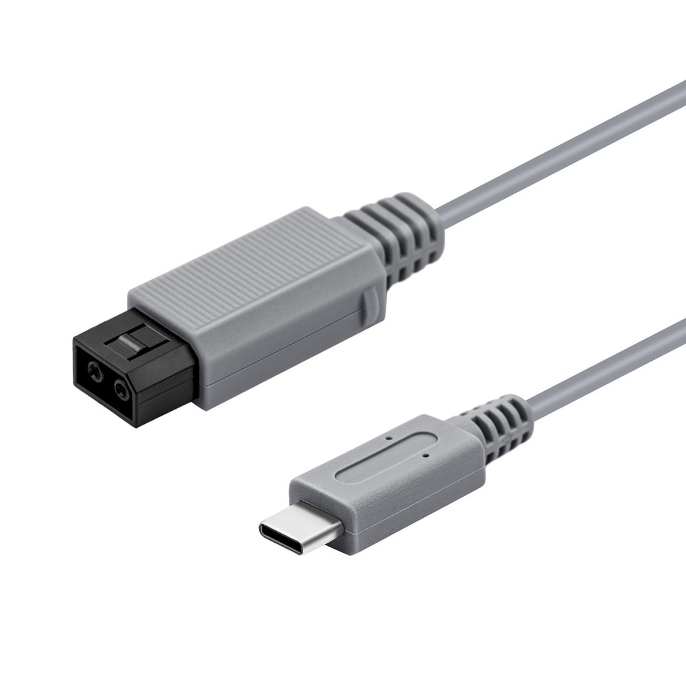 2 Meter Gray USB Type C Charging Cord for Wii - Perfect Replacement Cable