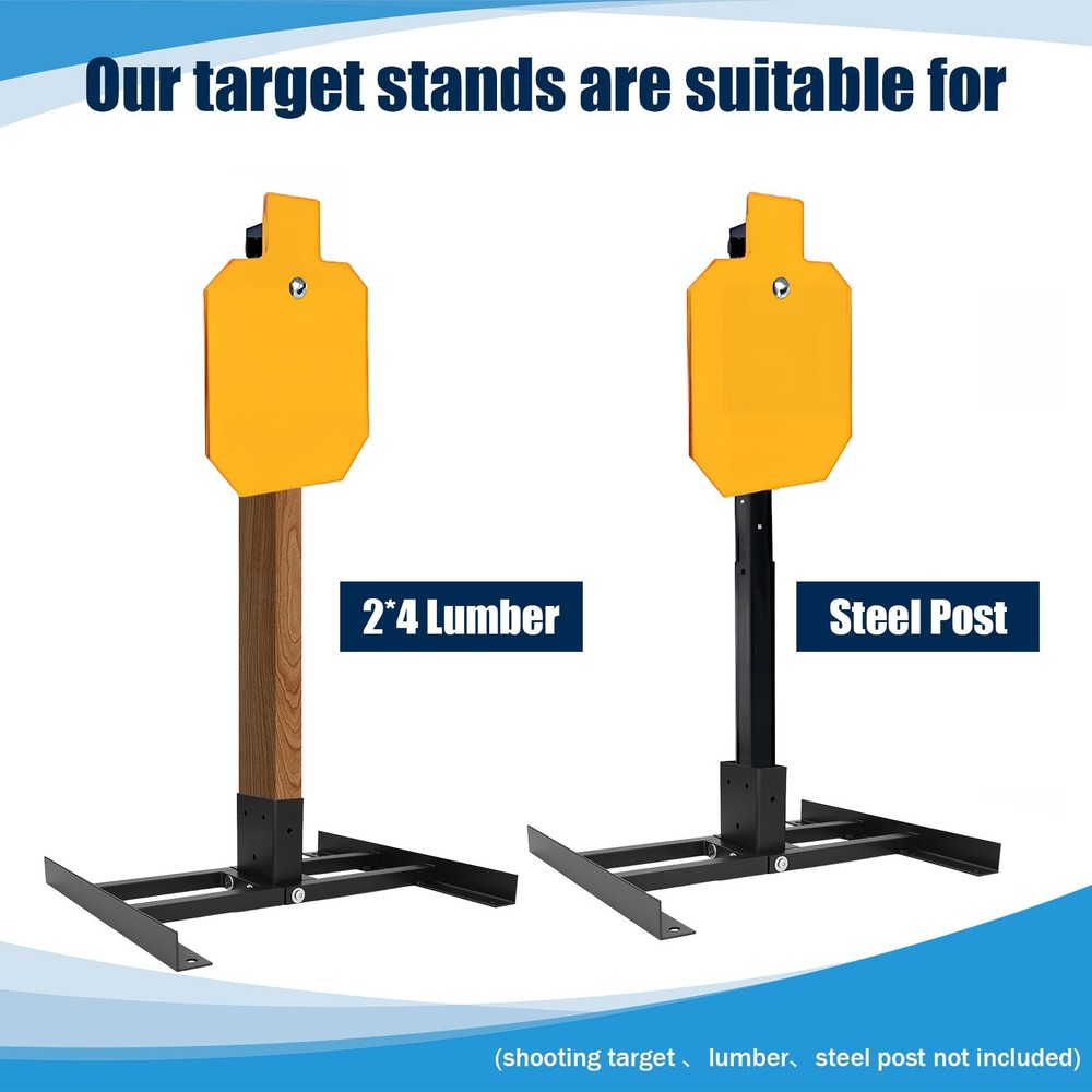 2X4 Shooting Target Stand Base, Double T-Shaped Stand-2 Set