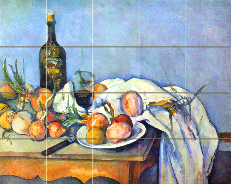 Art Paul C?zanne Bottle Wine Mural Ceramic Backsplash Tile #218