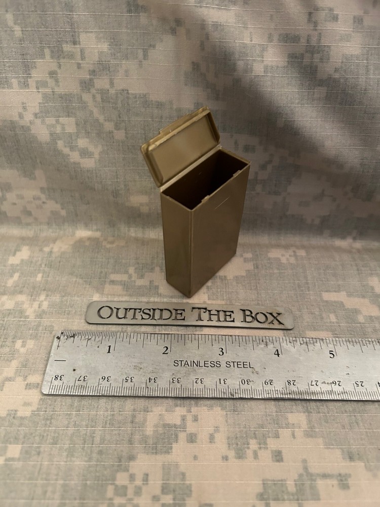 EMPTY BOX - Spark-Lite Military Survival Fire Starter BOX ONLY, METALLIC TAN