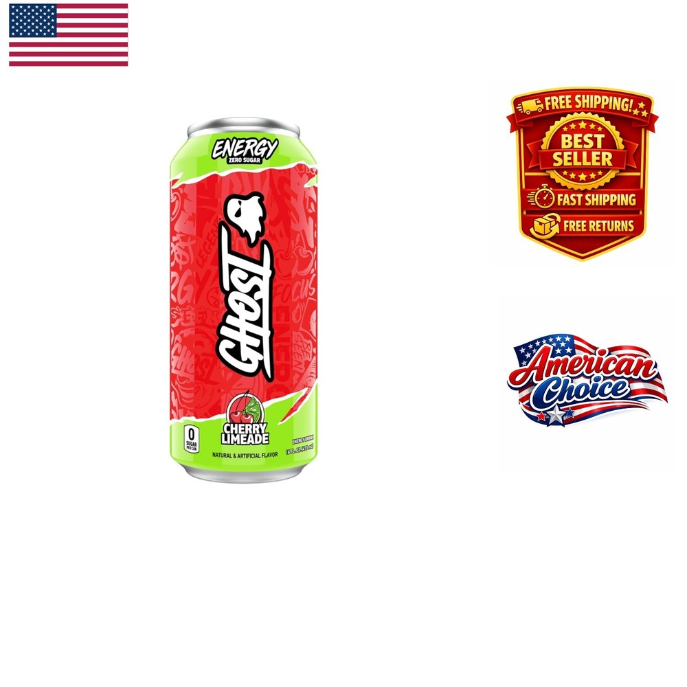 Energizing Cherry Limeade Drink - 16oz, No Artificial Colors,  Formula