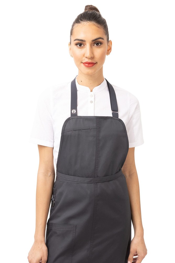Unisex Brio Kitchen Apron Charcoal One Size