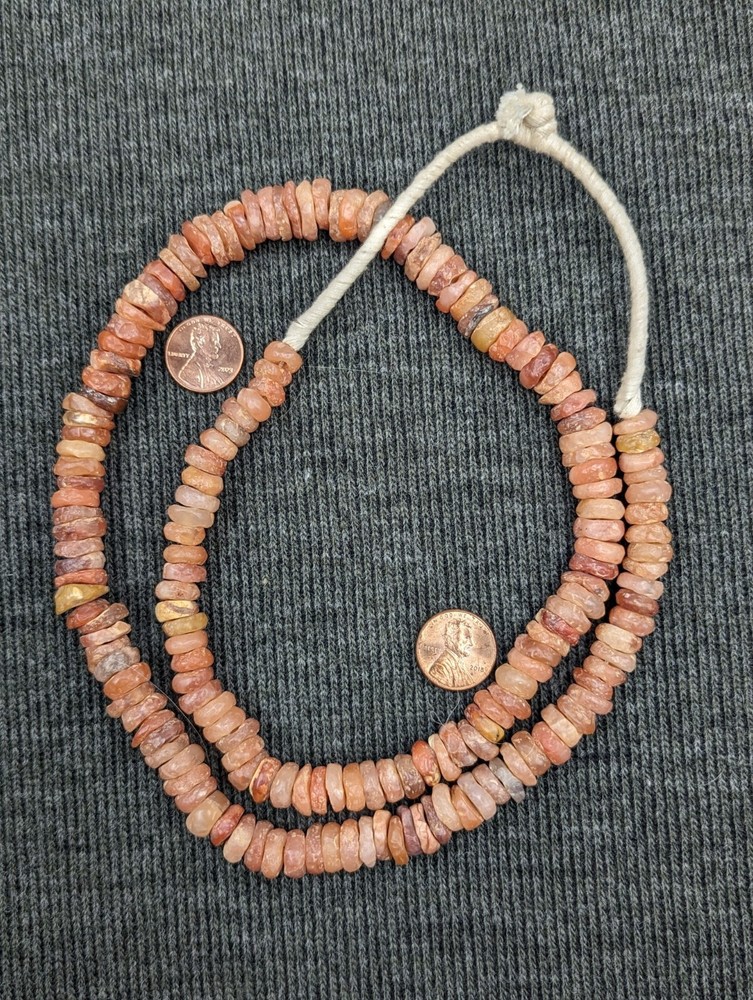 ANCIENT STONE DISC BEADS - Trade Beads