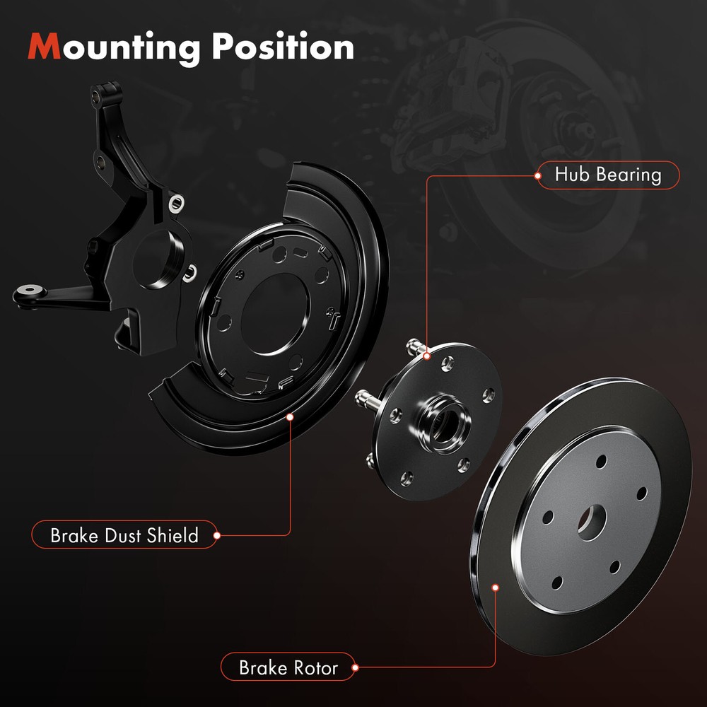 2x Rear Left & Right Brake Dust Shield for for Mercedes-Benz E250 E300 E400 E550