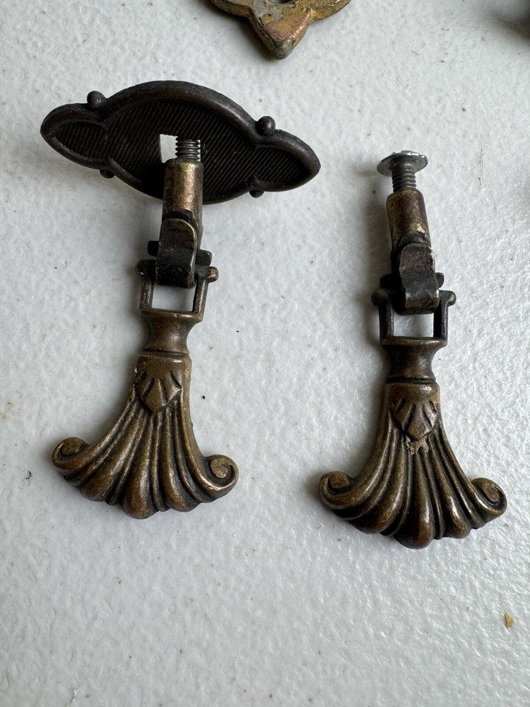 Collection of Antique Ice Box Hardware for Restorers Latches & Hinges,Draw Pulls