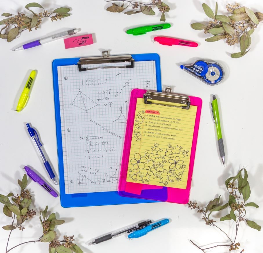 BAZIC Plastic Clipboard Memo Size 9" x 6" Low Profile Clip Board, 24-Pack