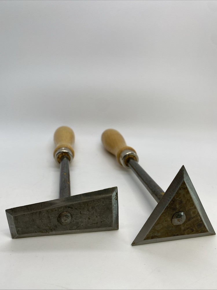 Paint Scraper Tools, Set Of 2: Triangle And Square End Paint Scrapers