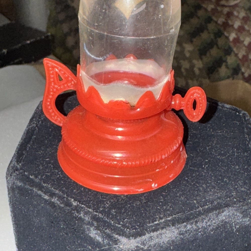Vintage Plastic Oil Lamp Candy Container