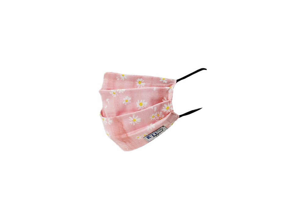 Pink Flower Face Mask