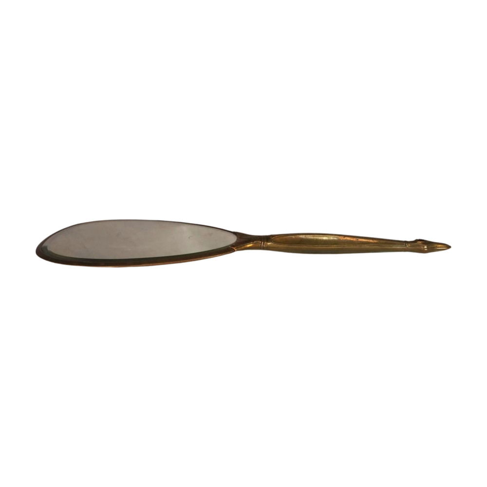 Old Floral Hand Mirror