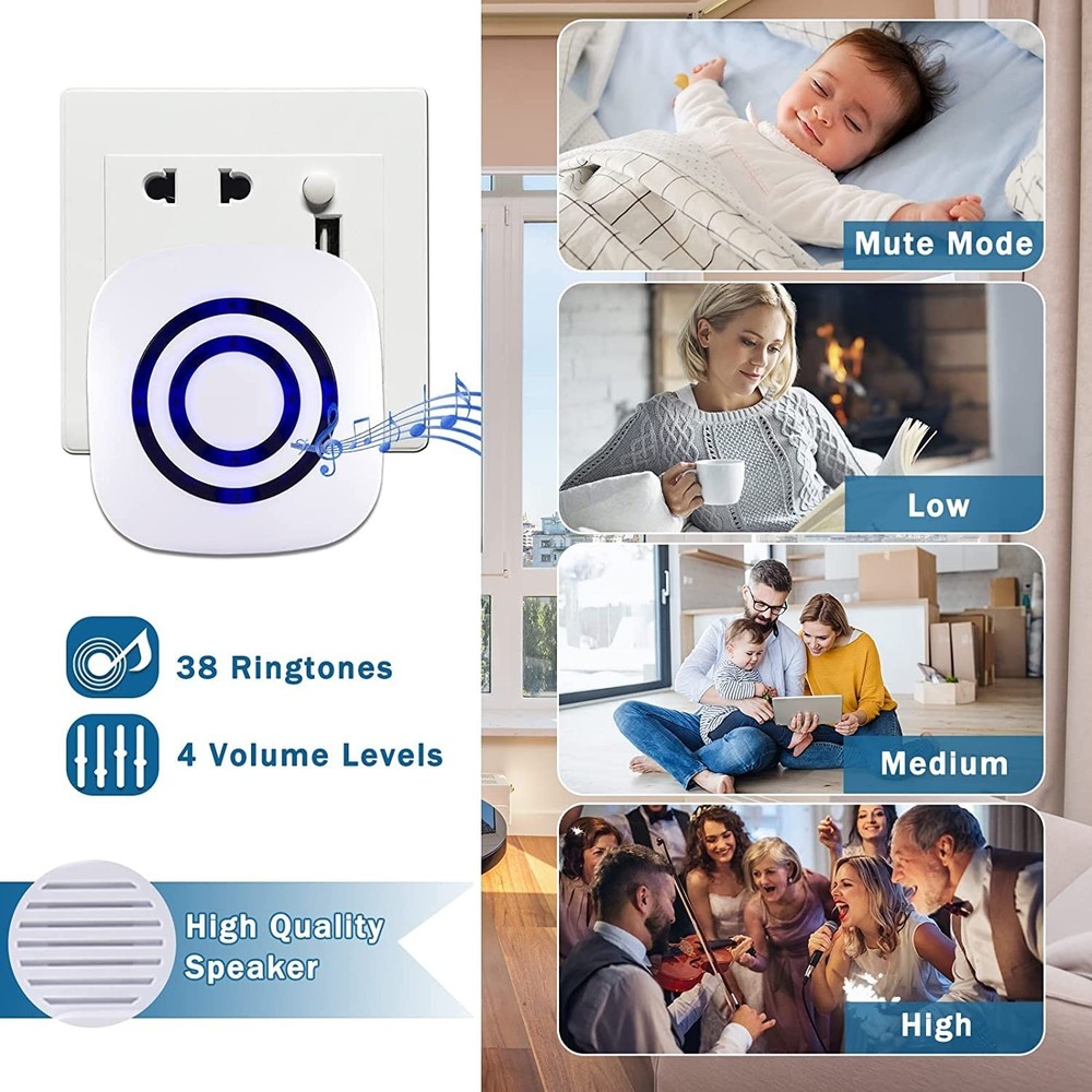 Motion Detector Sensor, SiegenPro Driveway Alarm Wireless, Home Security Busi...