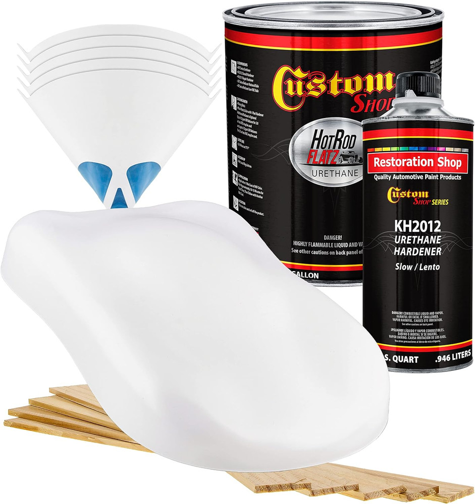 - Performance Bright White - Hot Rod Flatz Flat Matte Satin Urethane Auto Paint