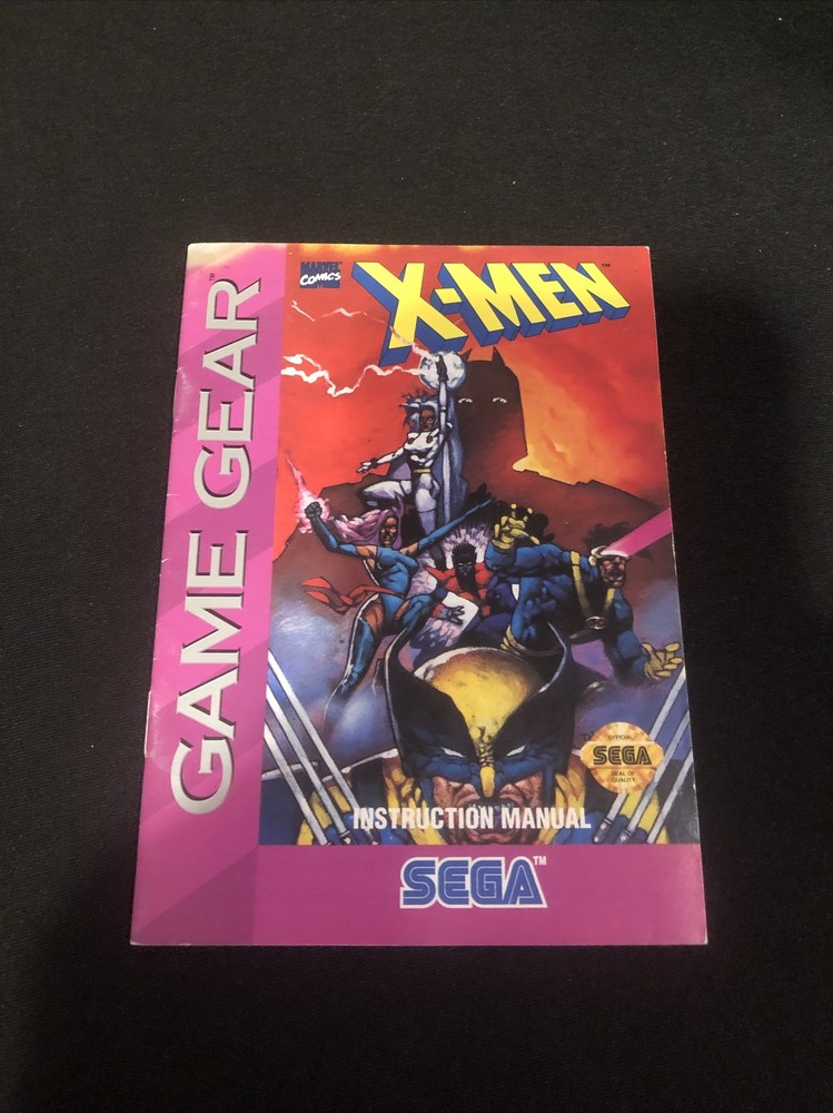 xmen game gear manual