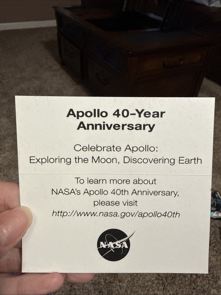 NASA Apollo 40th Anniversary Vinyl Sticker 4”