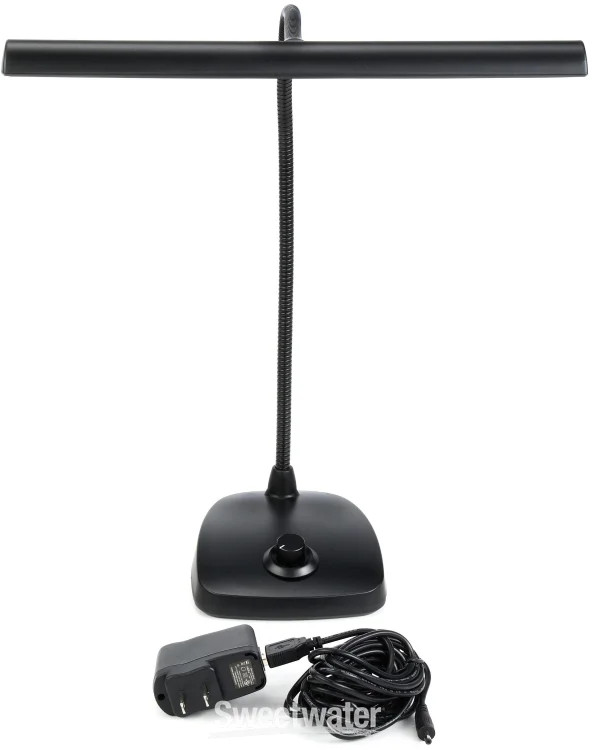 K&M 12298 LED Piano Lamp - Black