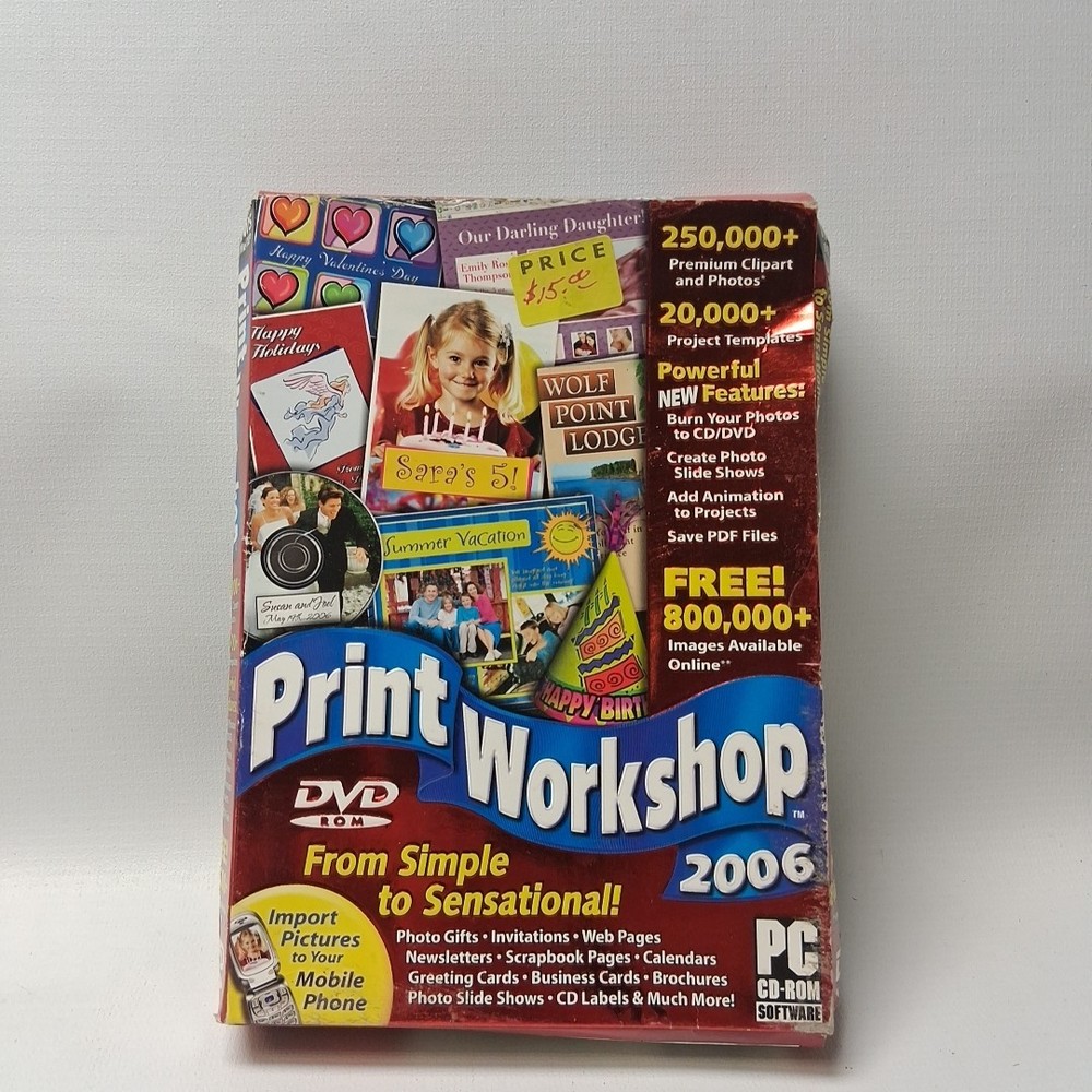 Print Workshop 2006 - PC/DVD ValuSoft Hemera Windows 98/2000/XP