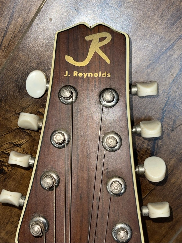 Vintage J. Reynolds A-style mandolin 8 Strings Without Case Missing 1 String