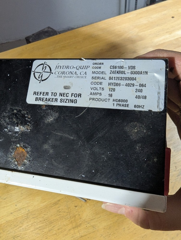 Hydro Spa Visual Diagnostic System Hot Tub Control Rusty, Abused, Scratch & Dent