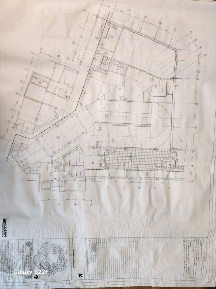 Original Pentagon Blueprints. 30 pages available. Every image varies.
