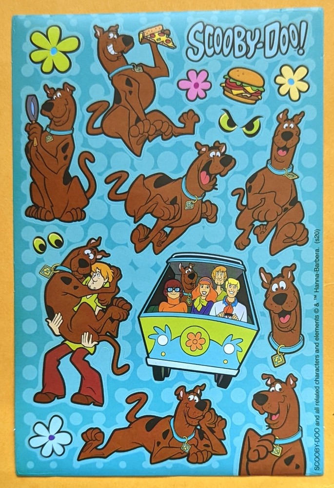 Scooby-Doo Sticker Set of 2 Sheets
