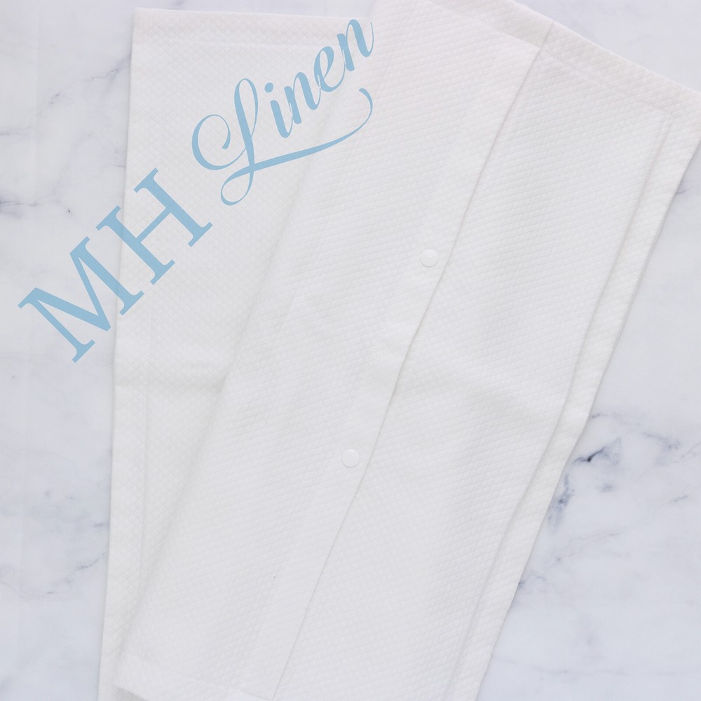 SAMPLE White Cotton Diamond Quilt STD Sham Monogram NFF in Beige