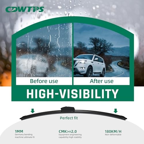 Replace Front Windshield Wiper Blades J&U-hook for Scion(2-Pack) U-22+17-Scion