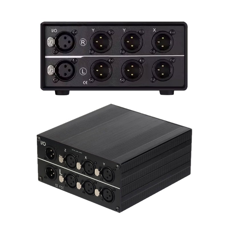 Professional XLR Audios Switcher 3 Input 1 Output Passive Selector For Studio