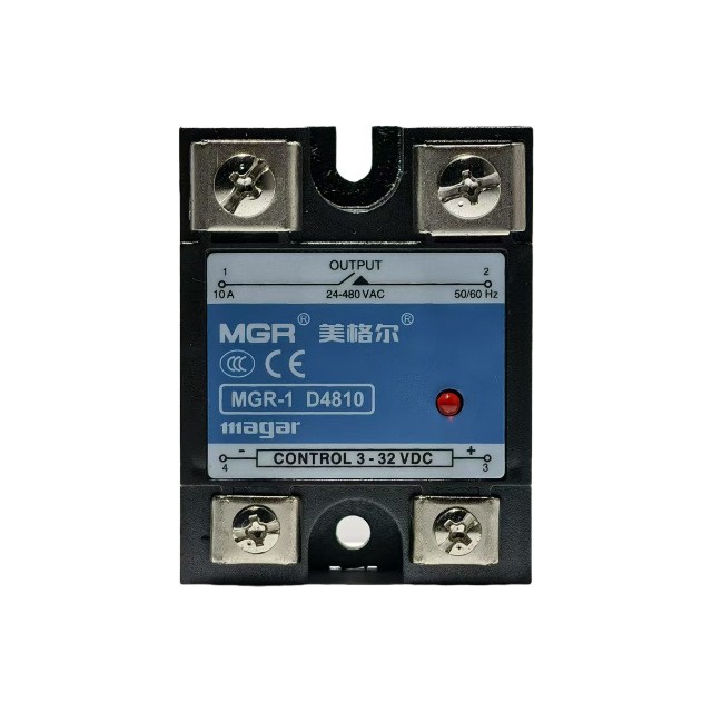 Solid State Relay Single Phase Solid State Relay DC to AC SSR, 3-32V DC D4810 10A
