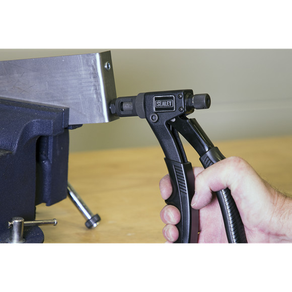 Sealey AK393 Threaded Nut Riveter/Rivet Gun Rivnut Insert Tool + 40 Rivets M3-M6