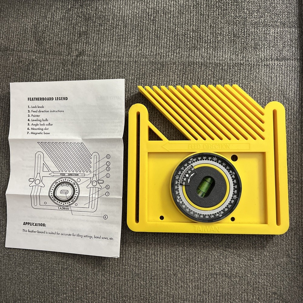 Multi-Function Woodworking Feather Board P-36697 No Screws.