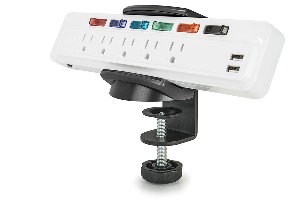 Mobotron Clamp-On Power Strip Desk Holder