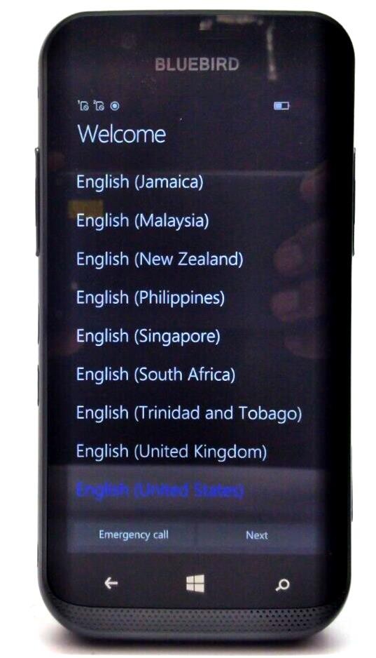 Bluebird EF500-W4LF Mobile Computer Windows 10 Handheld Rugged with 13MP Camera