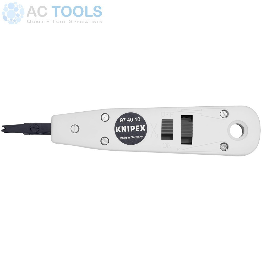 Knipex Punch Down Insertion Tool (With Pull Hook & Release Blade) - 974010